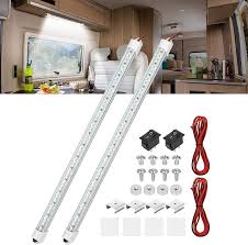 Juego de 2 Tiras de Luces LED para Interior de Coche - 48 Luces 12V 3W 6500K