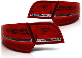 Faros Traseros LED Rojo/Transparente para Audi A3 8P 2004-2008