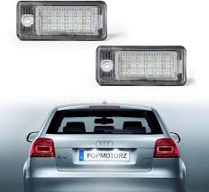 Luces LED de Matrícula para Audi A3/A4 8P/B6