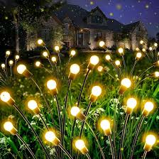 Juego de 4 Luces Solares de Luciérnaga con 28 LED