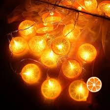 Cadena de Luces Led Naranjas - Luces de Hadas Frutales