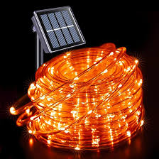 Luces Solares Naranjas de Halloween - 66 Pies