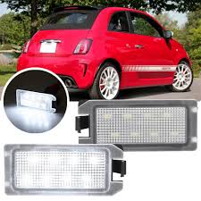 Luces LED Blancas NSLUMO para Matrícula Fiat