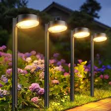 Juego de 8 Lámparas Solares Modernas para Jardín