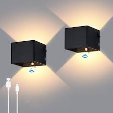 Pack de 2 Lámparas LED Pared Recargables