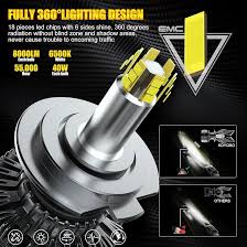 Bombillas LED KOYOSO H7 16000LM 80W para Automóvil 6500K