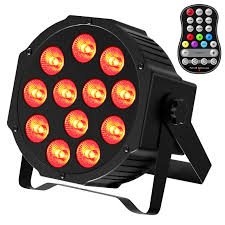 Focos Par LED RGBW Recargables con Control Remoto y Sonido
