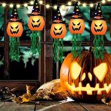 5 Uds. Luces LED Coloridas de Calabaza para Halloween