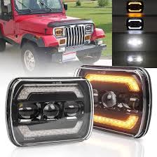 Faros LED Cuadrados YSSMAO 65W para Jeep y Camionetas