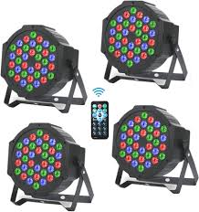 Paquete de 4 Luces LED RGB para Discoteca