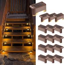 Solpex - 16 Luces Solares para Escaleras Exteriores