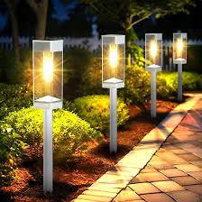 Paquete de 8 Luces Solares LED para Camino Exterior
