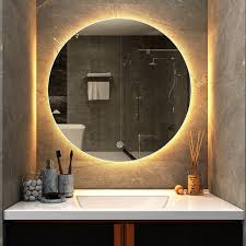 Espejo de Baño LED Redondo con Retroiluminación