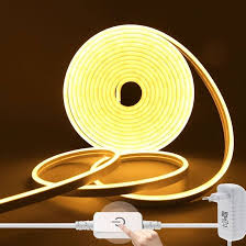 Tira de Luces LED Neón Wisada 2m - Luz Blanca Cálida y Regulable