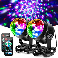 Luces de Discoteca 7 Colores - Litake 2PCS 6W