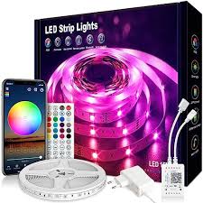 VKH LED RGB 15m: Luces Bluetooth para Habitaciones