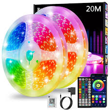 Tira LED RGB de 20m con Control Remoto y APP
