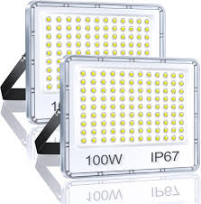 YIQIBRO 100W Focos LED Exterior - 2 Piezas