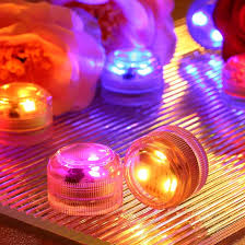 Rikiss: 10 Mini Luces LED Sumergibles RGB con Control Remoto