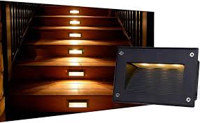 Aplique LED Empotrable 3W IP65 para Escaleras y Jardines