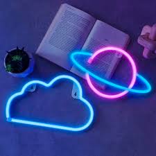 NELUX Pack 2: Luces Neón LED Planeta y Nube