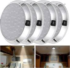 Juego de 4 Luces LED para Caravana 12V con Interruptor