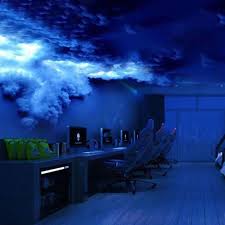 CAULO Lámpara LED 3D Nube de Trueno RGB - Luz de Techo y Pared