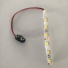 Tira de Luces LED 10 cm 6 LED Blanco Cálido para Casa de Muñecas
