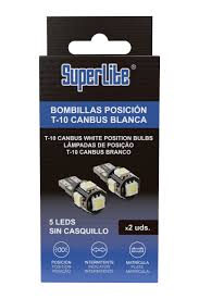 Superlite: Set de 2 Bombillas de Posición LED para Coche