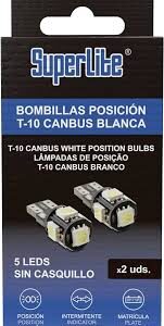 Superlite: Set de 2 Bombillas de Posición LED para Coche