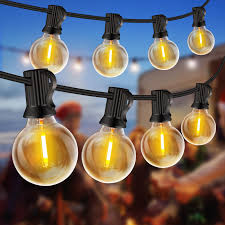 Guirnalda LED Exterior ZYRIVON 20m con 30+2 Bombillas G40